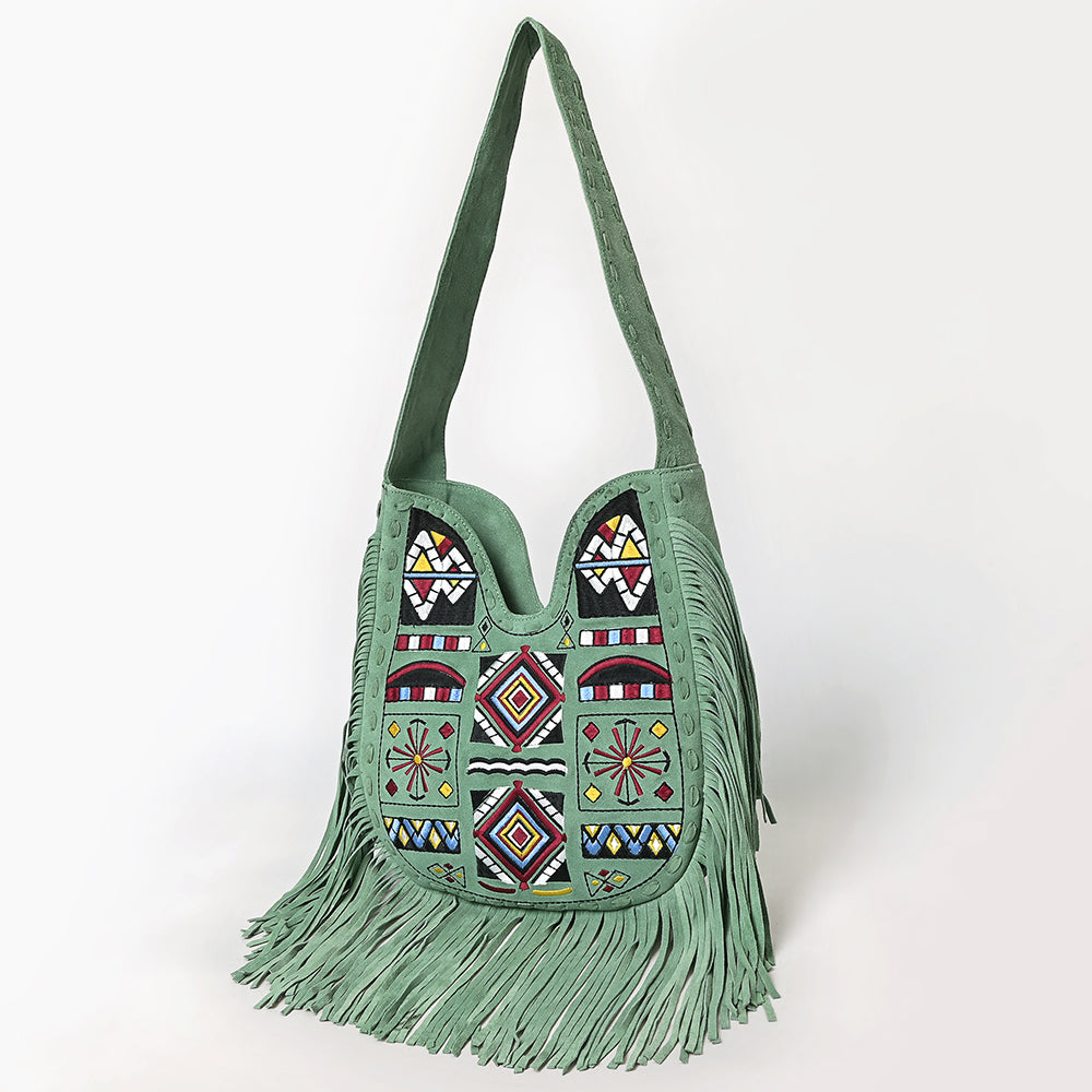 American Darling Small Crossbody Suede Genuine Leather