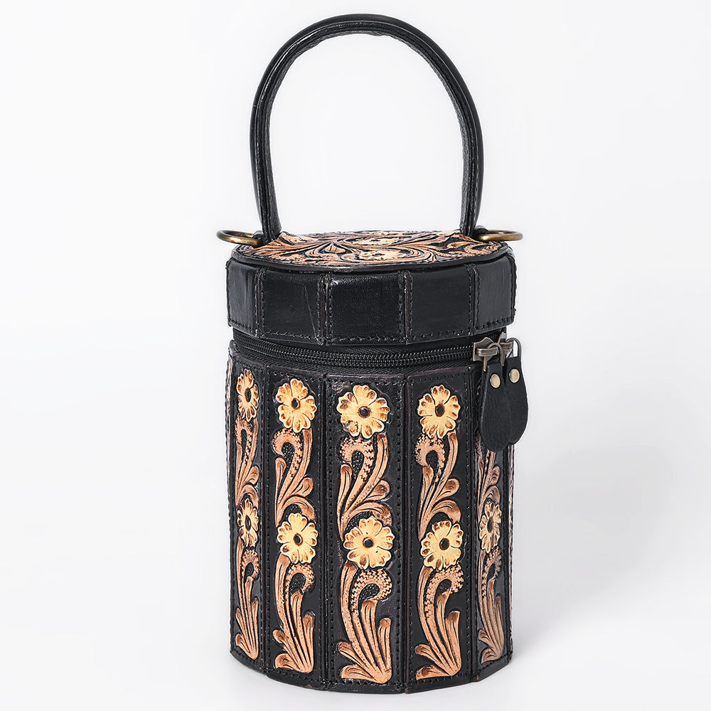 American Darling Jewelry Case Hand Tooled Genuine Leather