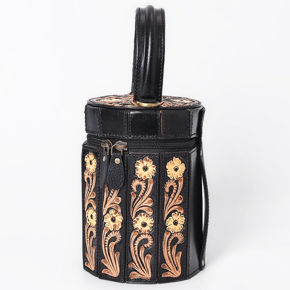 American Darling Jewelry Case Hand Tooled Genuine Leather