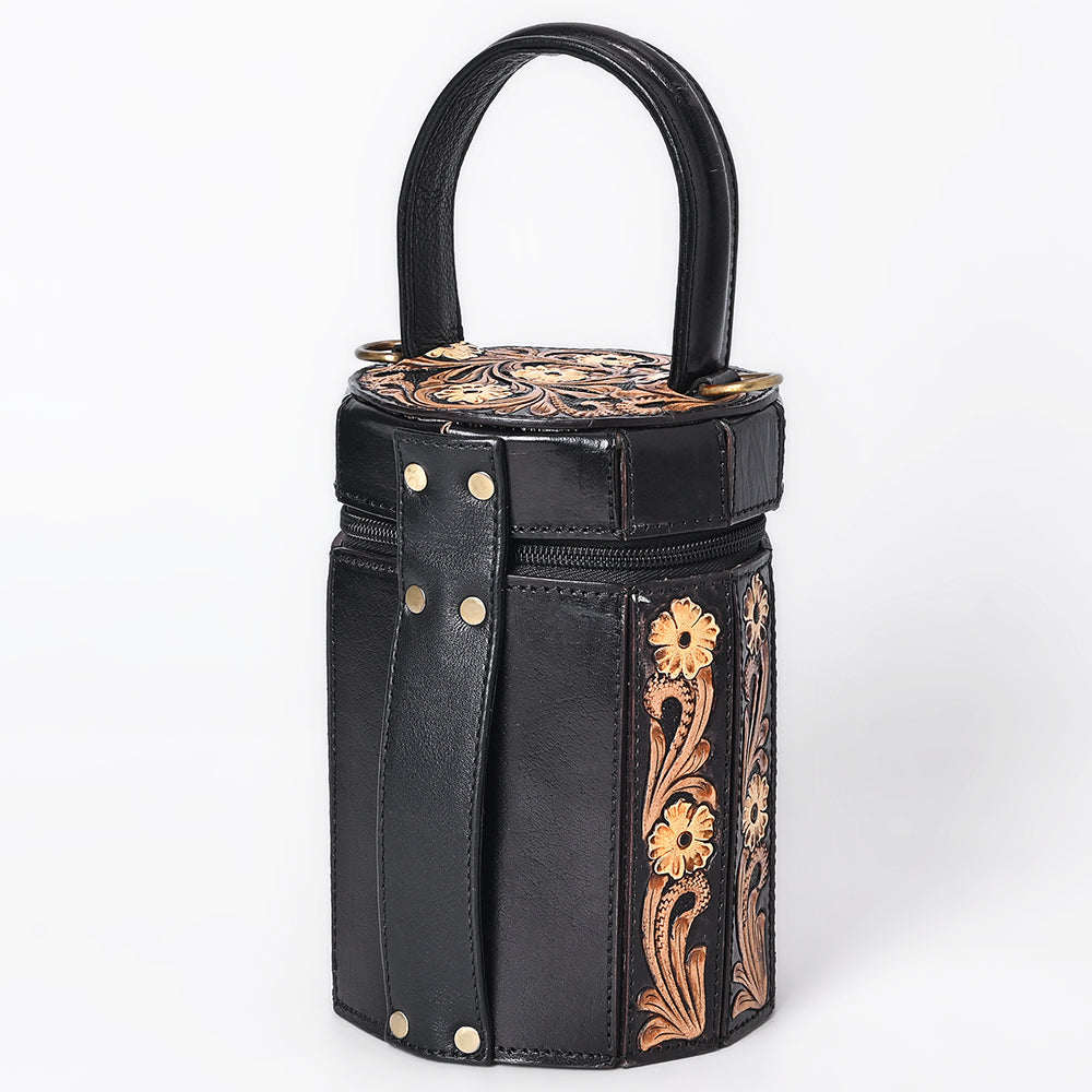 American Darling Jewelry Case Hand Tooled Genuine Leather