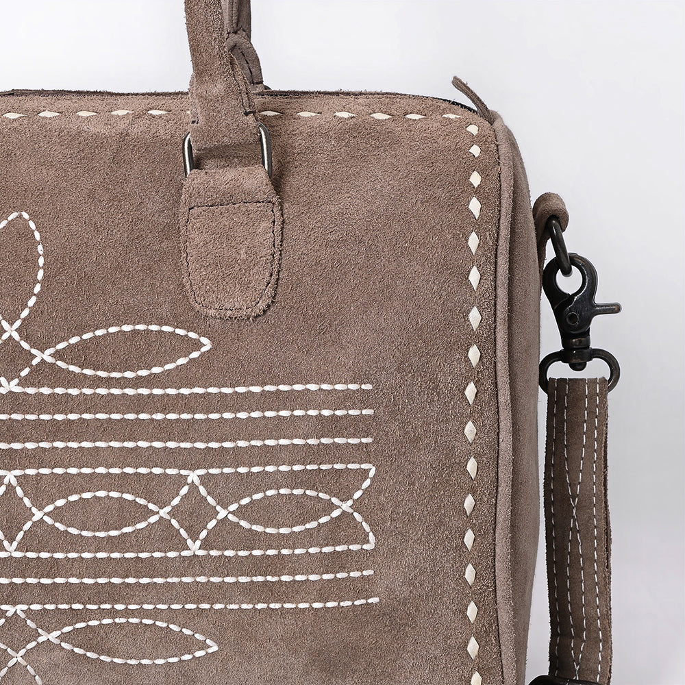 American Darling Tooled Leather Western Travel Duffel Bag