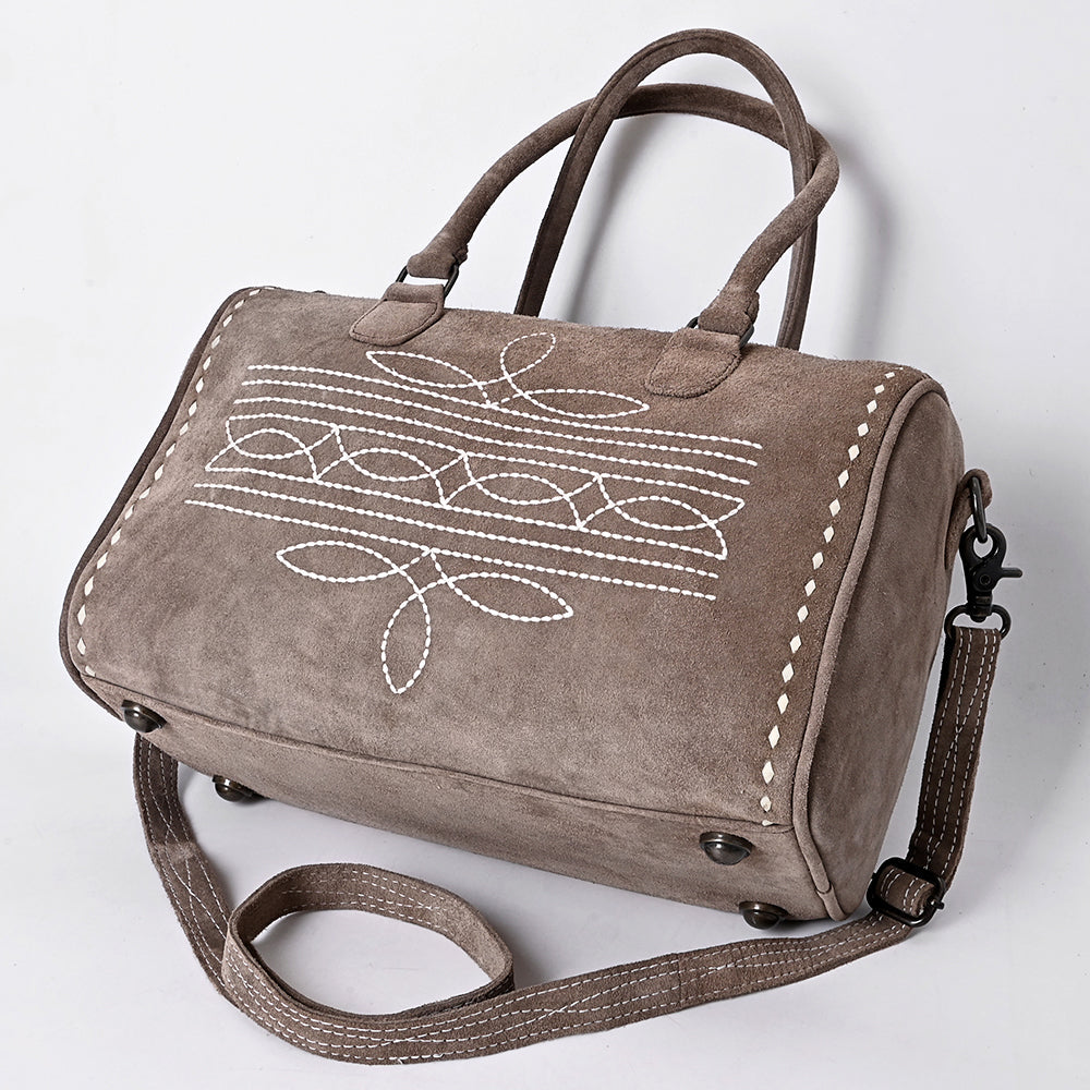 American Darling Tooled Leather Western Travel Duffel Bag