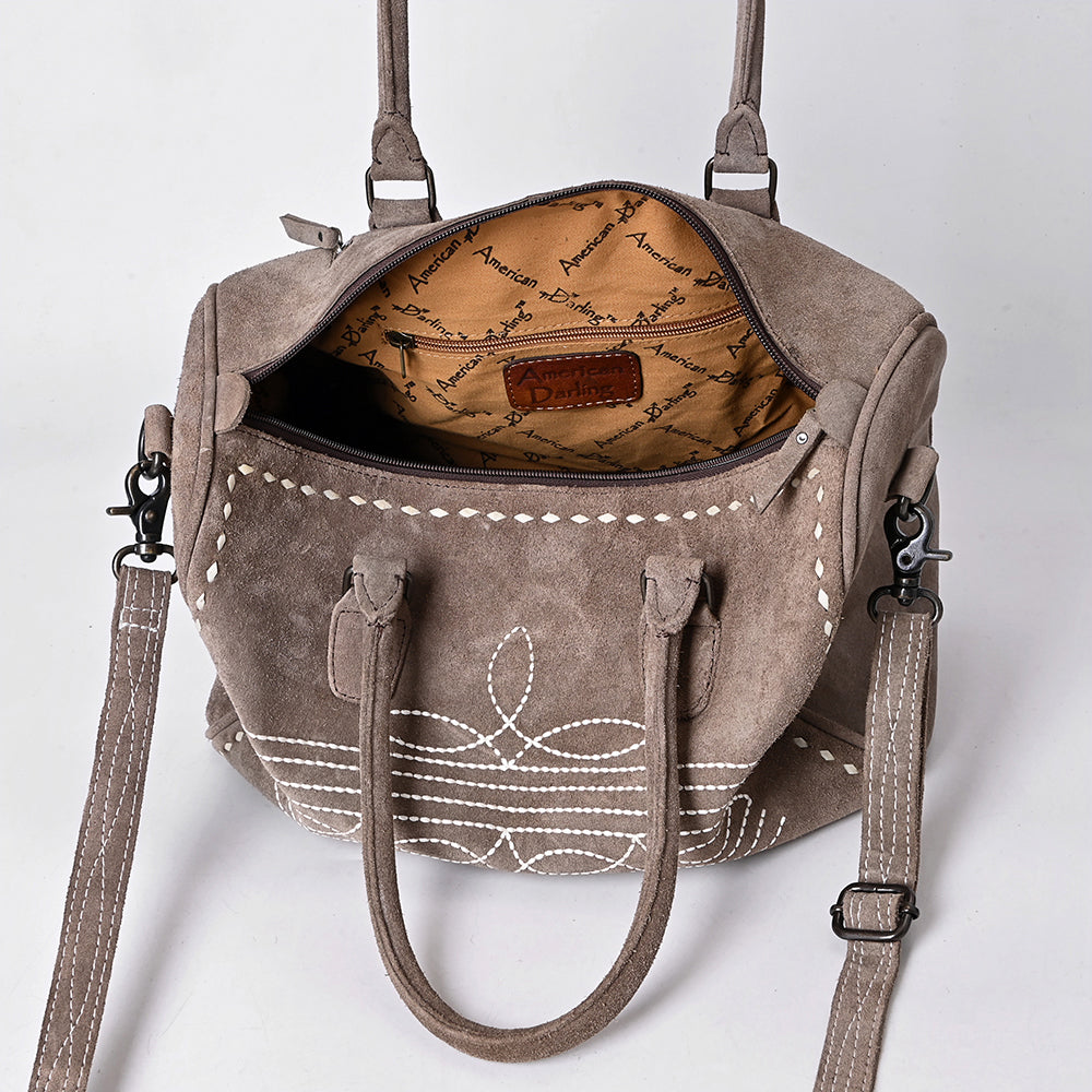 American Darling Tooled Leather Western Travel Duffel Bag