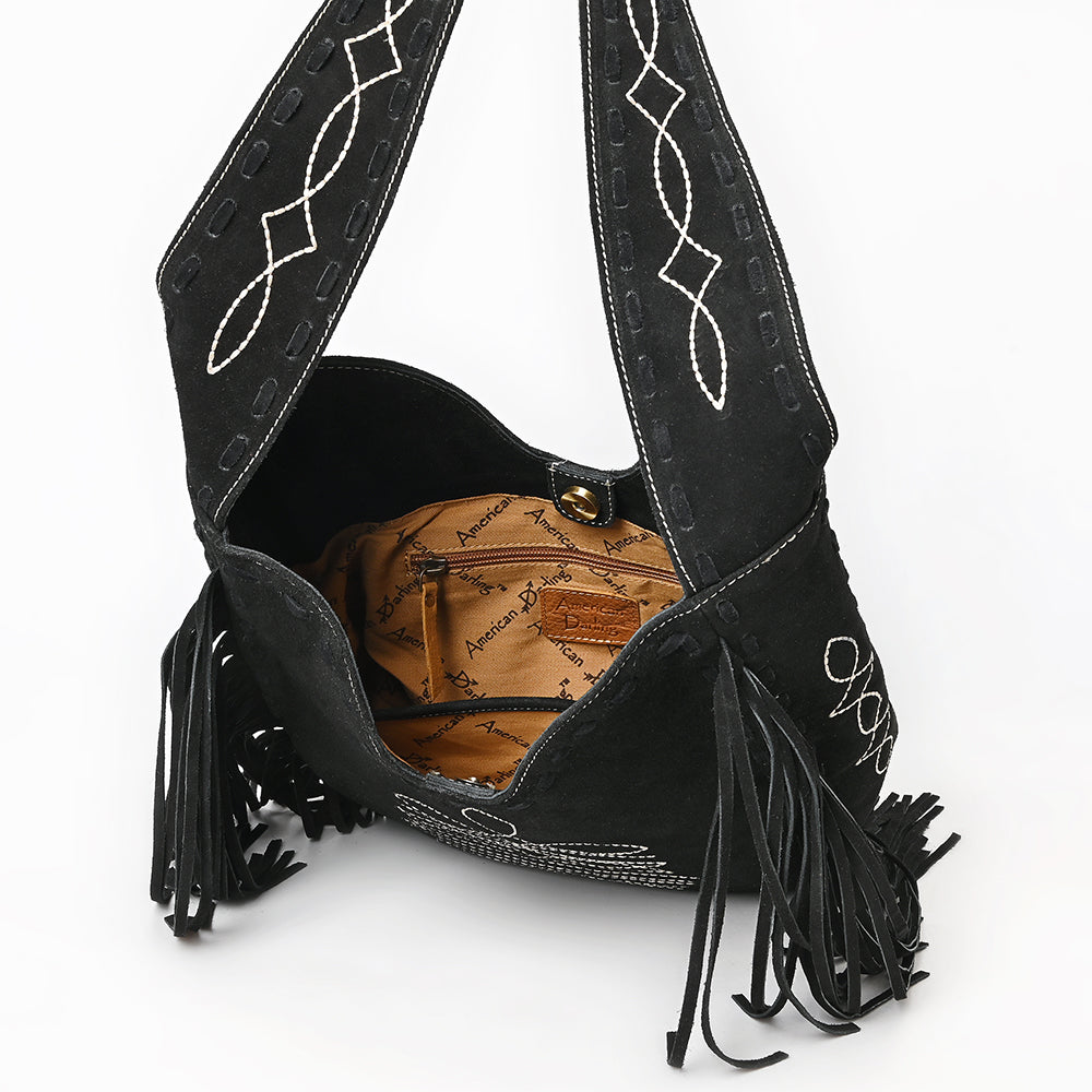 American Darling Small Crossbody Suede Genuine Leather