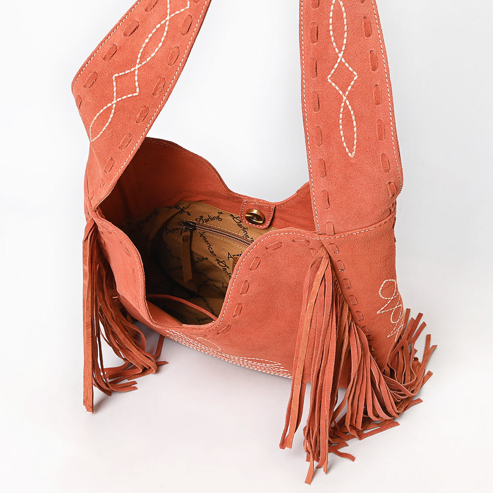 American Darling Small Crossbody Suede Genuine Leather