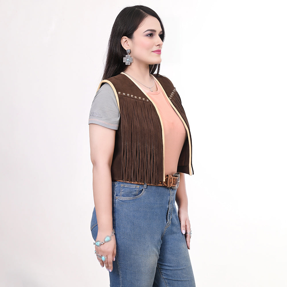 Genuine Suede leather Women jacket dress