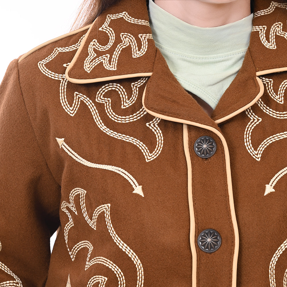American Darling ADJKT063 Genuine Suede leather Women shirt  jacket  dress ladies girl