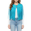 Genuine Suede Leather Fringe Vest For Women Western Boho Statement Classic Outerwear