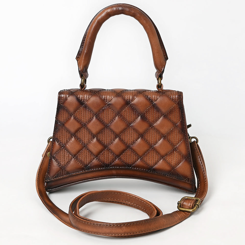 American Darling Western Cross Body Genuine Leather Handbag Purse Wallet Bag For Women Girls Brown