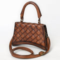 American Darling Western Cross Body Genuine Leather Handbag Purse Wallet Bag For Women Girls Brown