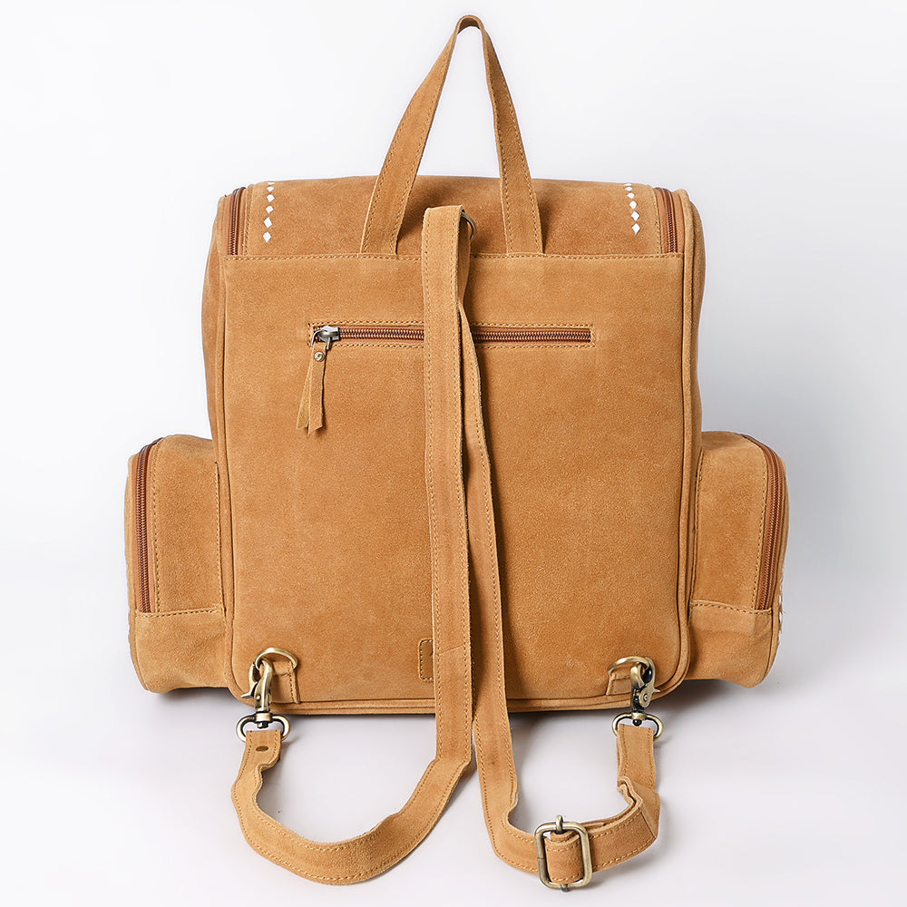 American Darling Genuine Suede Leather Backpack Handcrafted Boot Stitched Embroidery Eco-Friendly Full Grain Leather
