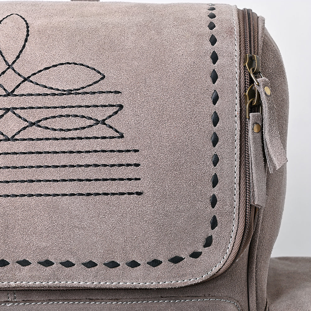 American Darling Genuine Suede Leather Backpack Handcrafted Boot Stitched Embroidery Eco-Friendly Full Grain Leather
