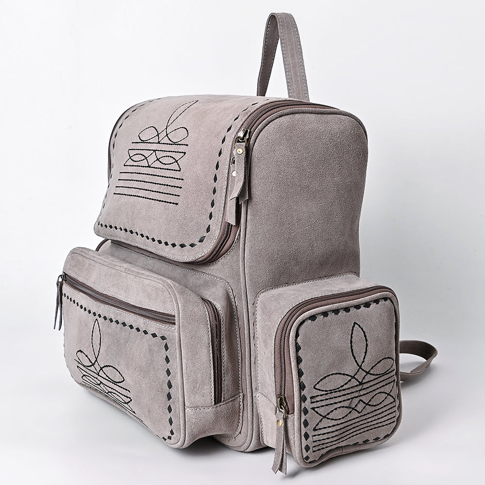 American Darling Genuine Suede Leather Backpack Handcrafted Boot Stitched Embroidery Eco-Friendly Full Grain Leather