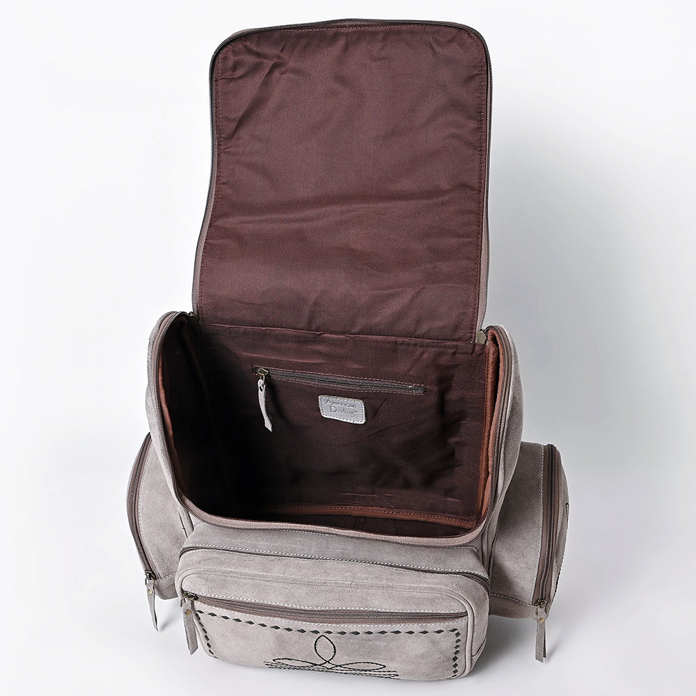 American Darling Genuine Suede Leather Backpack Handcrafted Boot Stitched Embroidery Eco-Friendly Full Grain Leather