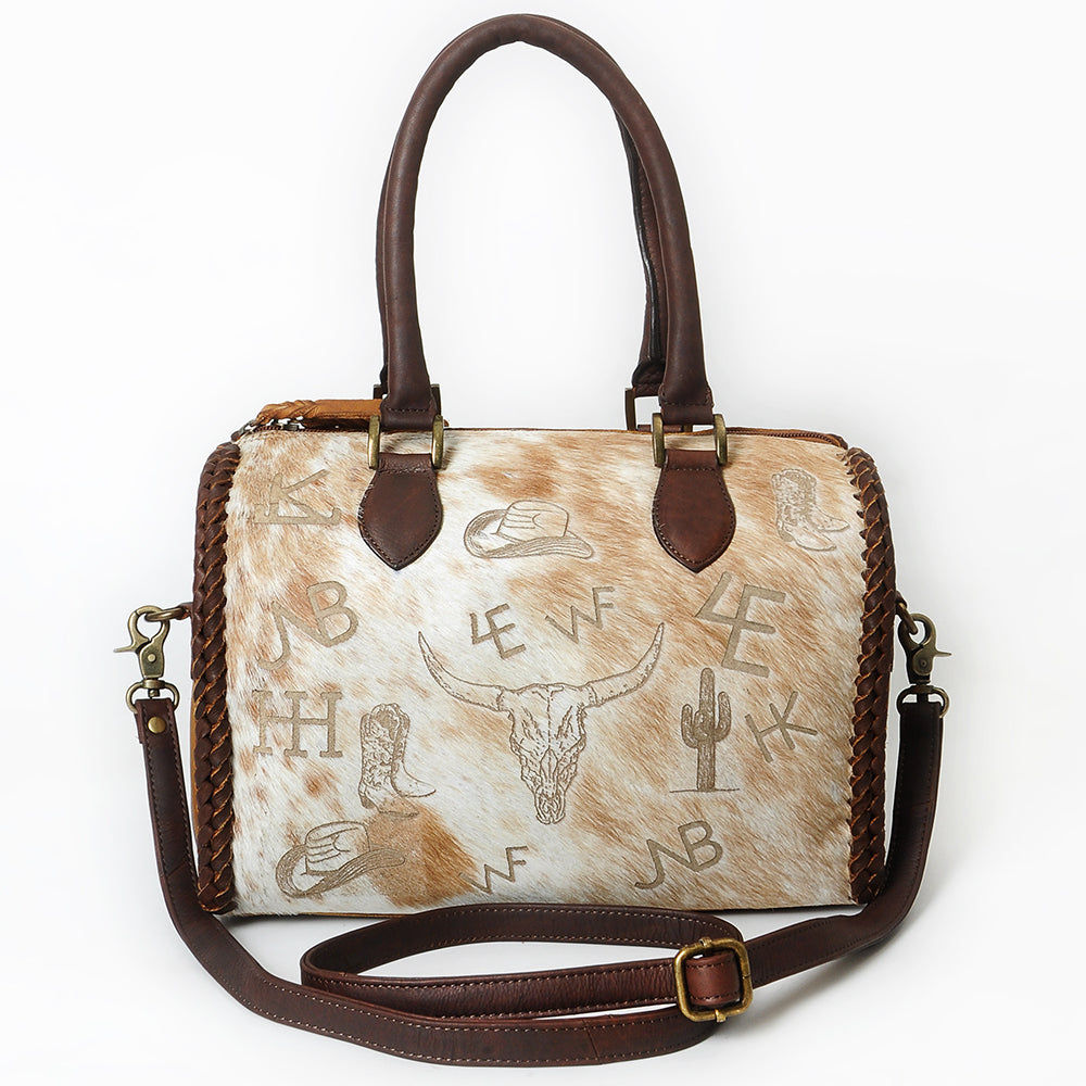 American Darling Duffel Bag Beautifully Hair on Genuine Leather women bag