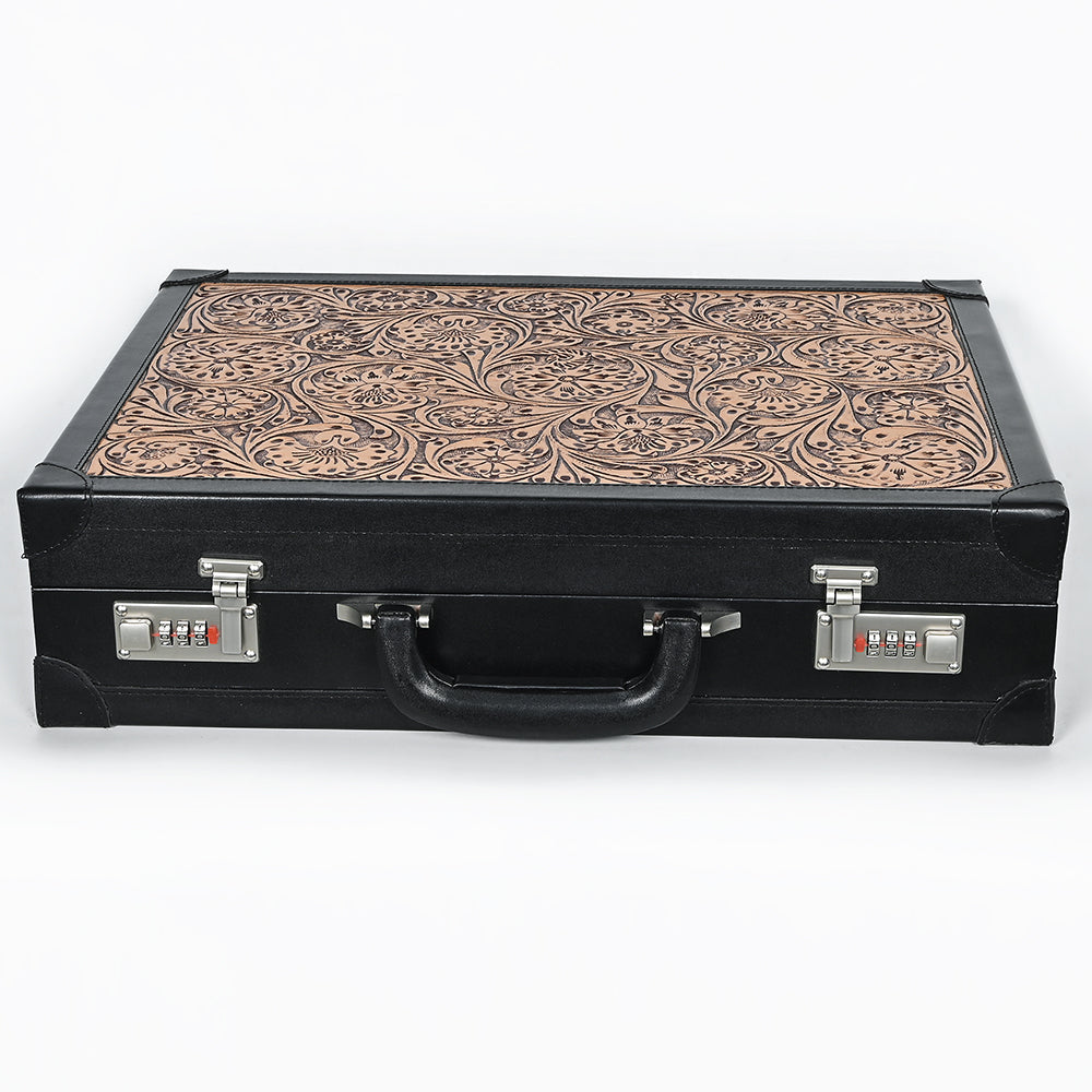 American Darling Jewelry Case Hand Tooled Genuine Leather