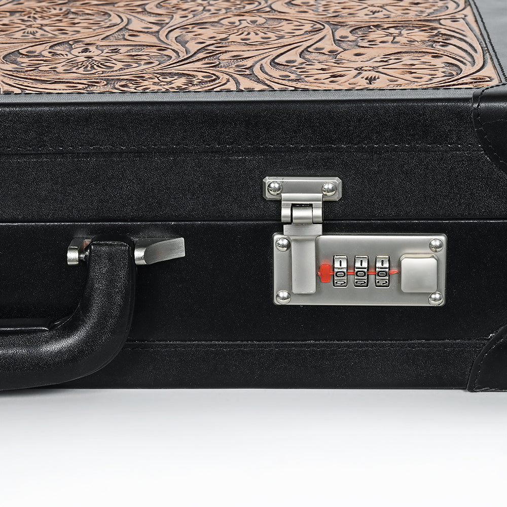 American Darling Jewelry Case Hand Tooled Genuine Leather