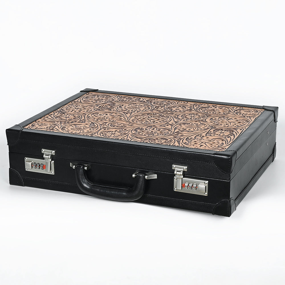 American Darling Jewelry Case Hand Tooled Genuine Leather