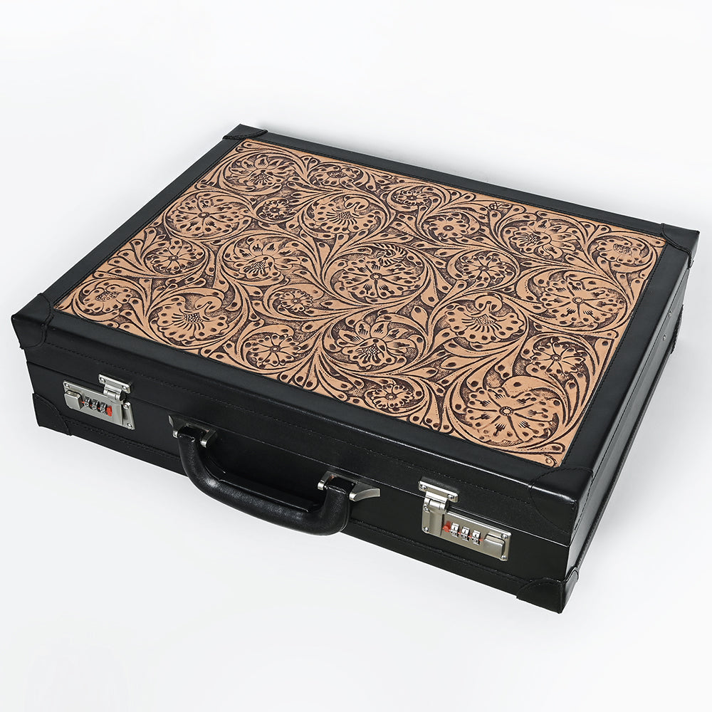 American Darling Jewelry Case Hand Tooled Genuine Leather