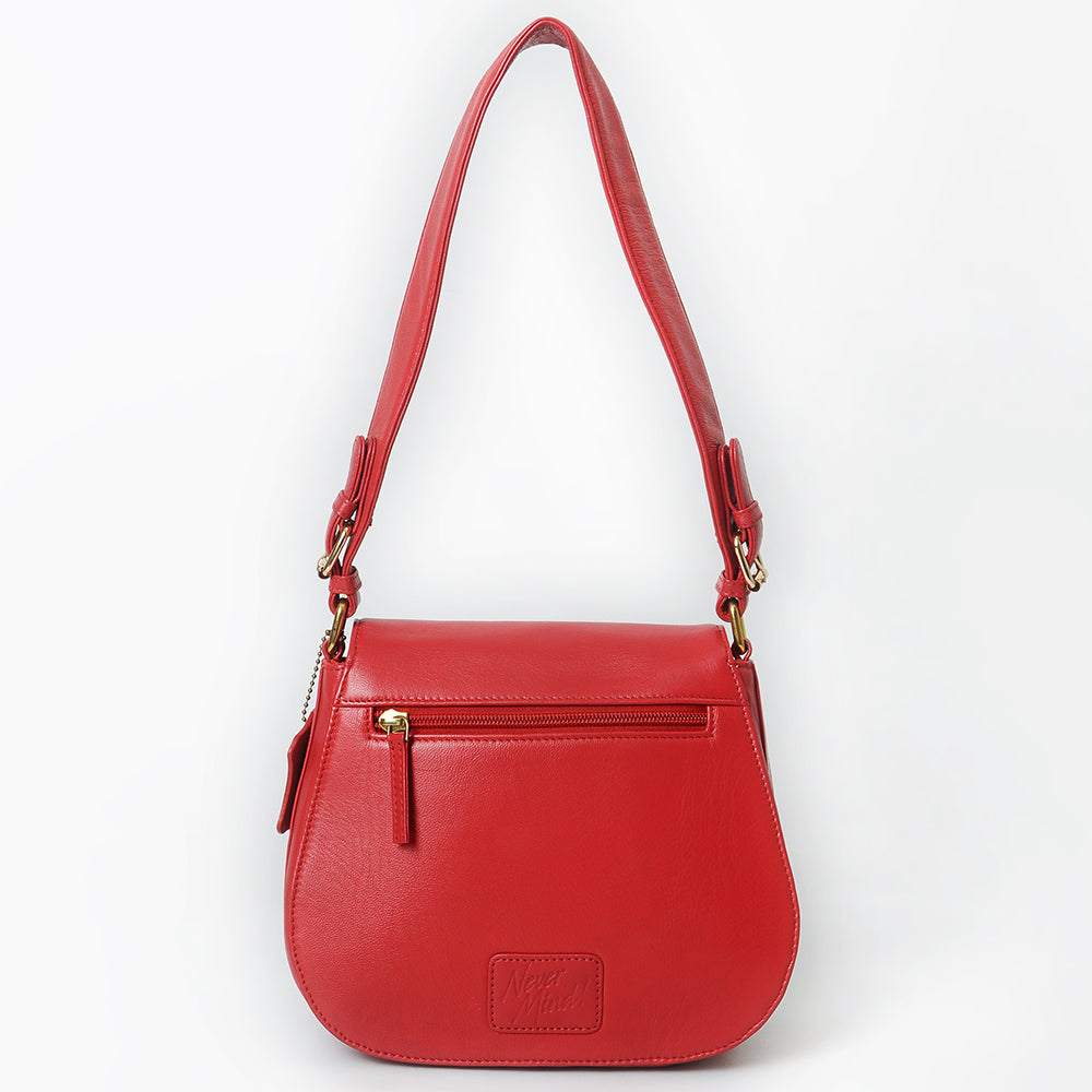 Never Mind Crossbody Handmade Genuine Cowhide Leather Women Bag Western Handbag Purse
