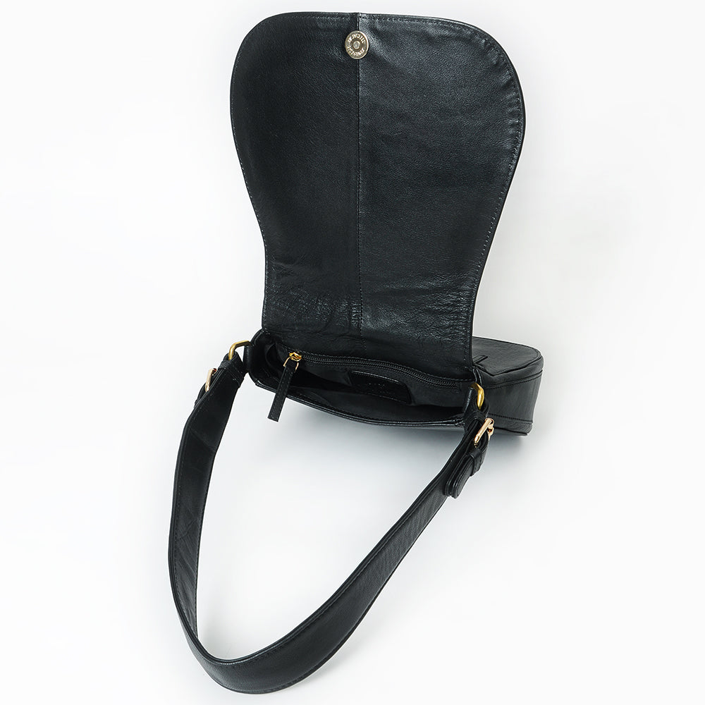 Never Mind Crossbody Handmade Genuine Cowhide Leather Women Bag Western Handbag Purse