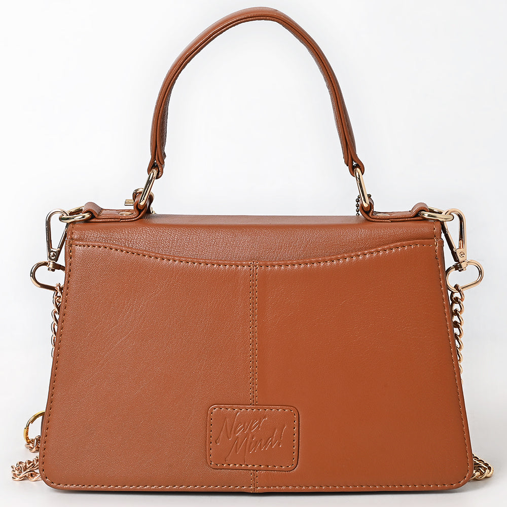 Never Mind Crossbody Fringes Genuine Leather