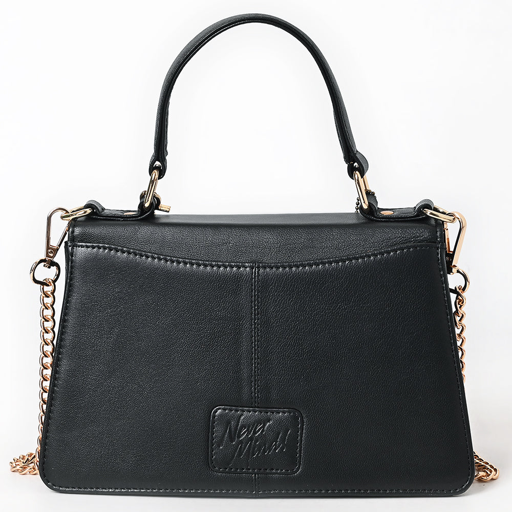 Never Mind Crossbody Fringes Genuine Leather