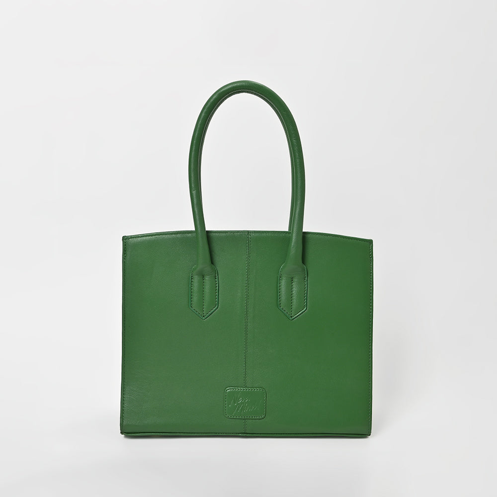 Never Mind Quilted Leather Tote Bag with Dual Handles