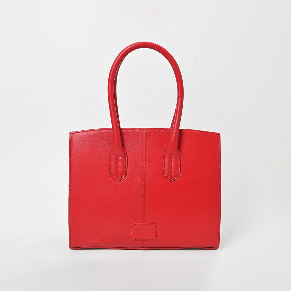 Never Mind Quilted Leather Tote Bag with Dual Handles