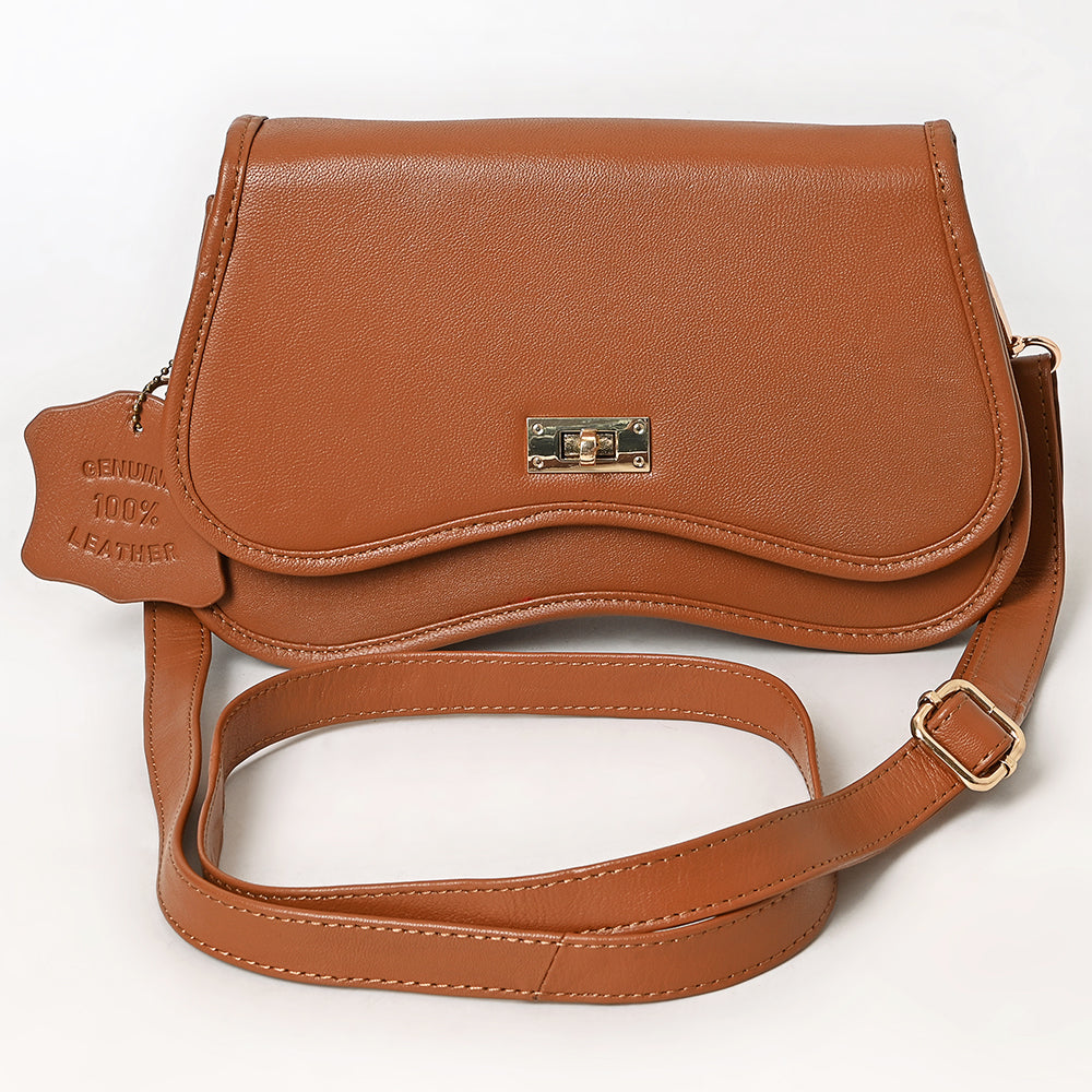 Never Mind Western Cross Body Genuine Leather Handbag Purse Wallet Bag For Women Girls