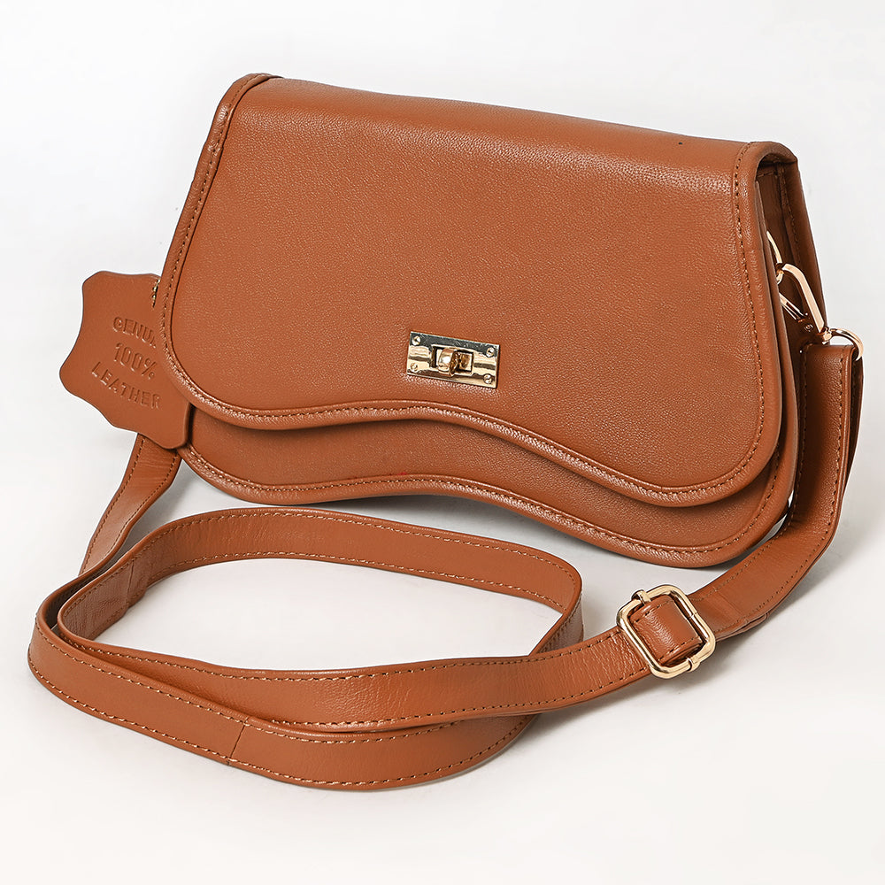 Never Mind Western Cross Body Genuine Leather Handbag Purse Wallet Bag For Women Girls