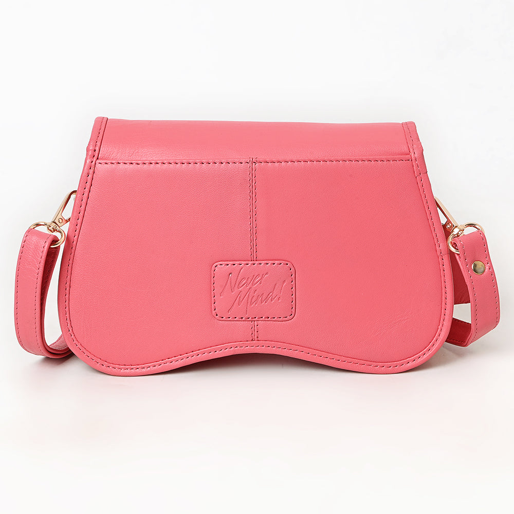 Never Mind Western Cross Body Genuine Leather Handbag Purse Wallet Bag For Women Girls