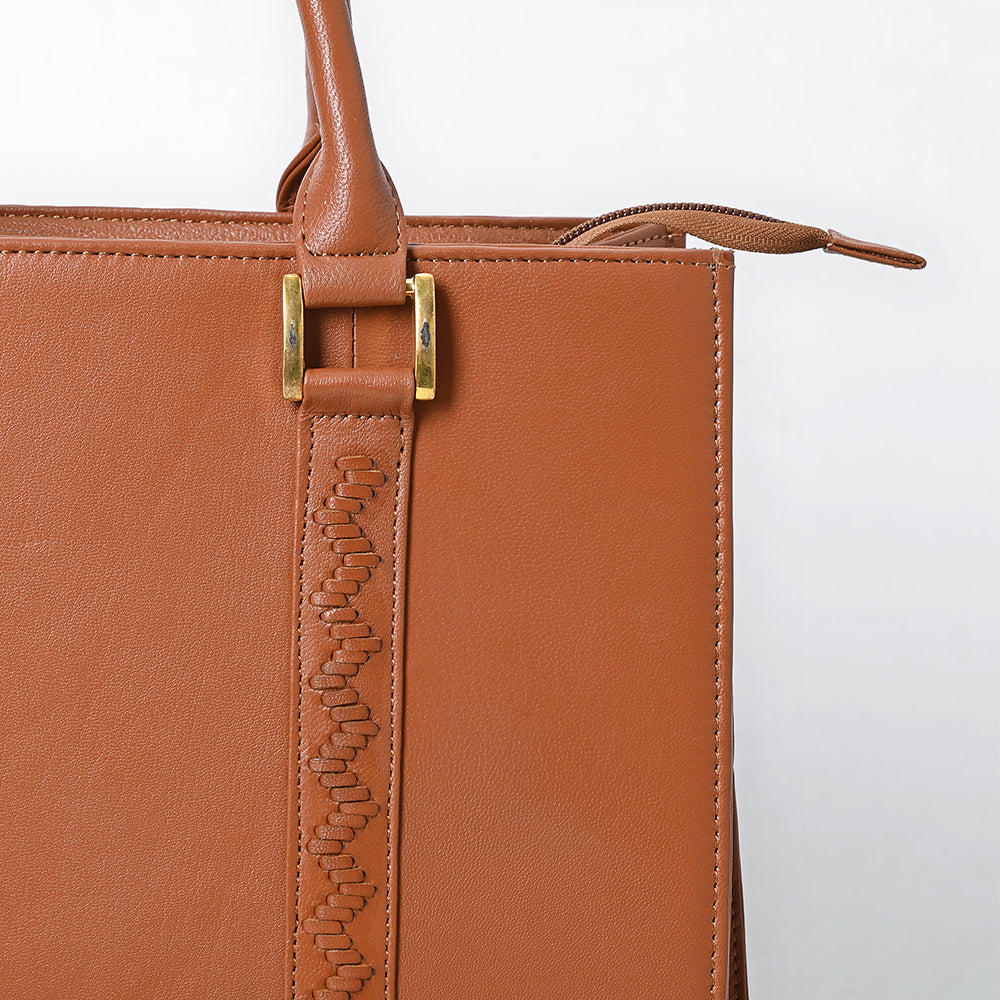 Never Mind Briefcase Genuine Leather