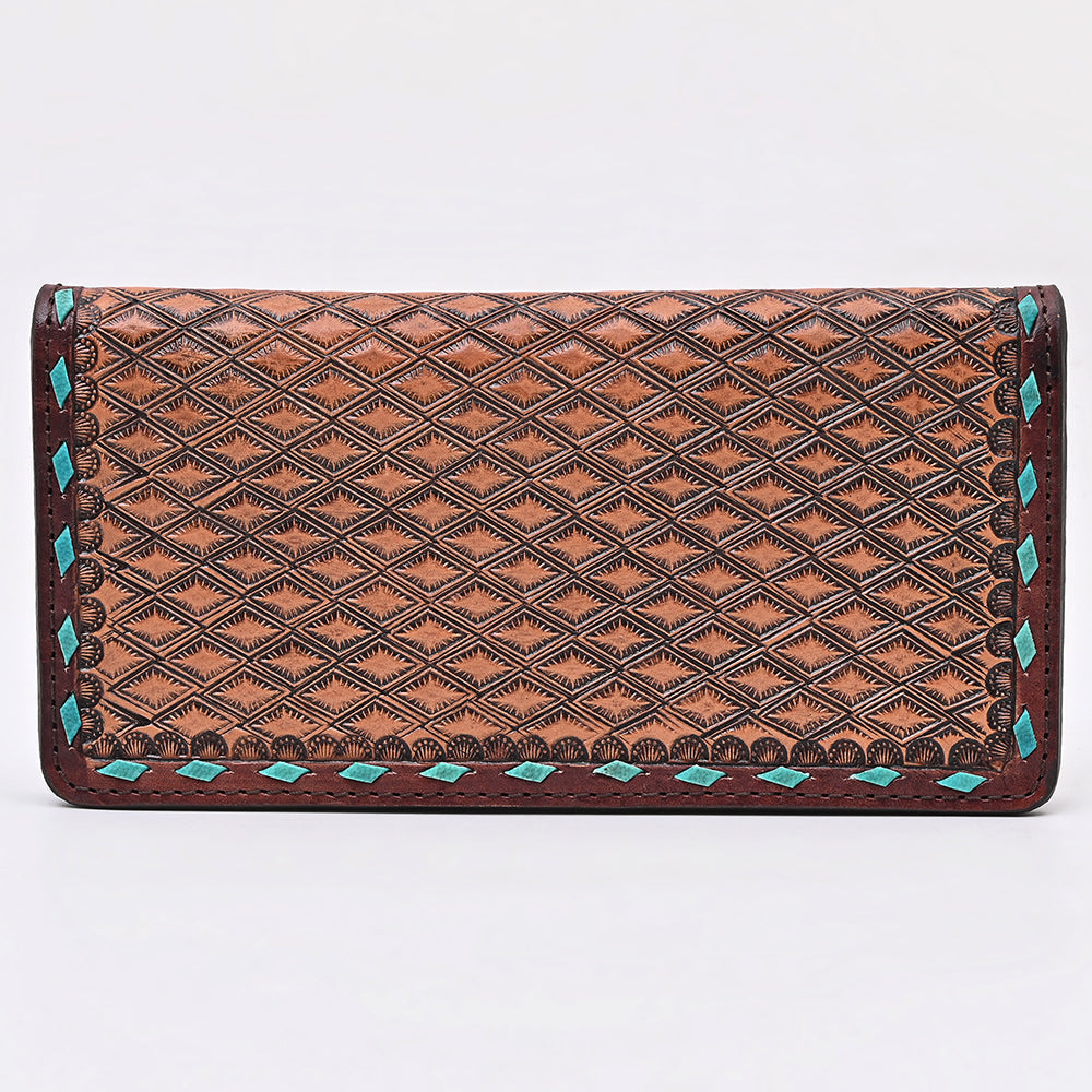 American Darling Wallet Beautifully Hand Tooled Genuine Leather women hand purse