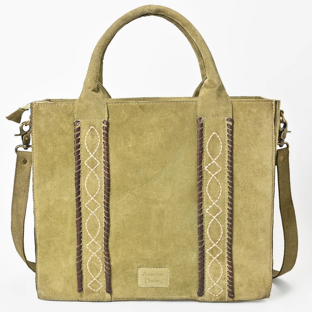American Darling Tote Genuine Suede Leather