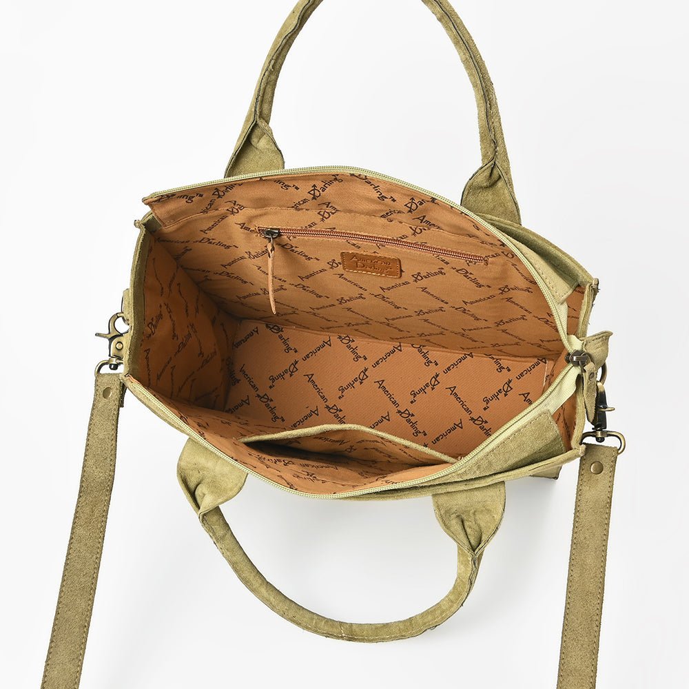 American Darling Tote Genuine Suede Leather