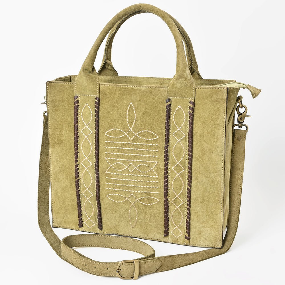 American Darling Tote Genuine Suede Leather