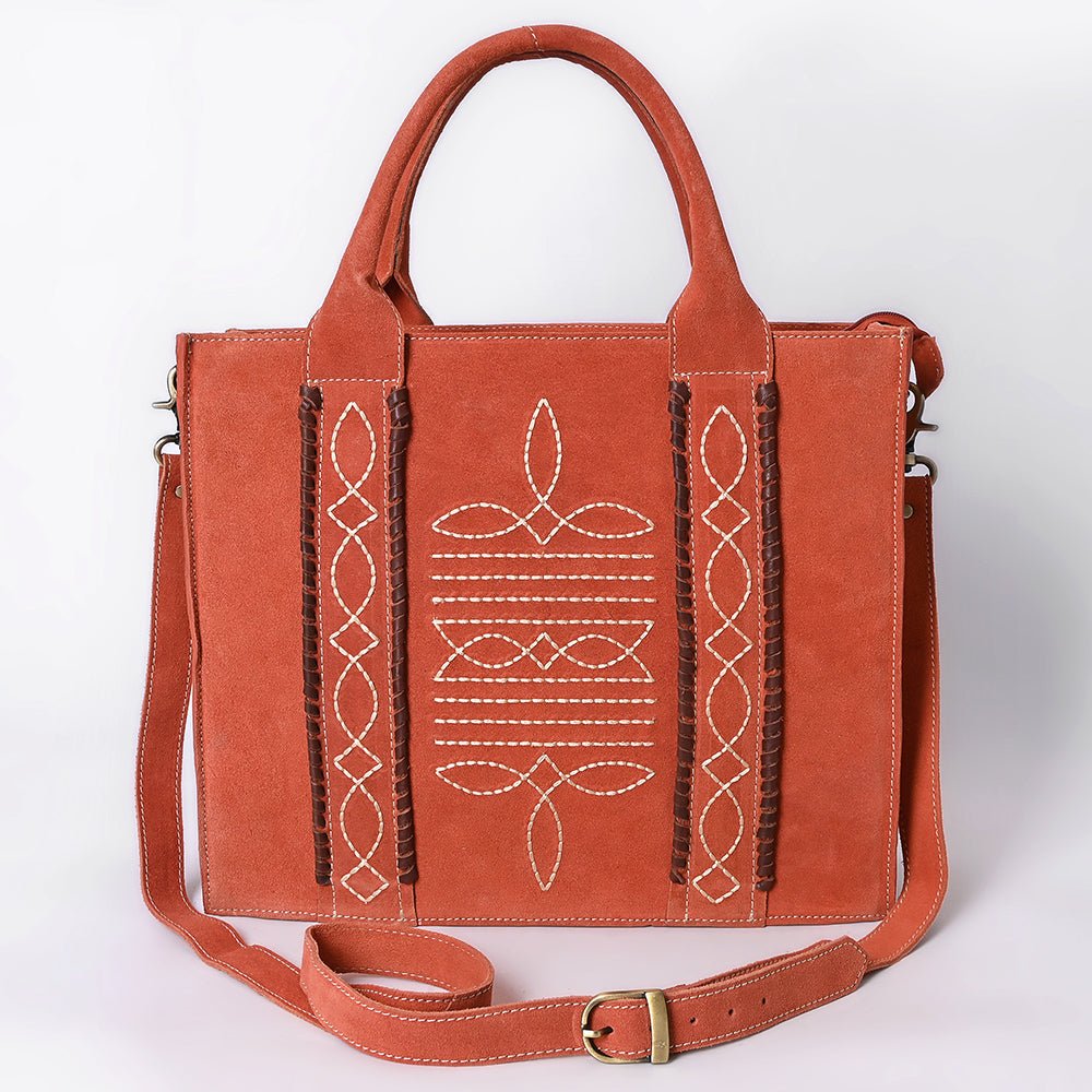 American Darling Tote Genuine Suede Leather