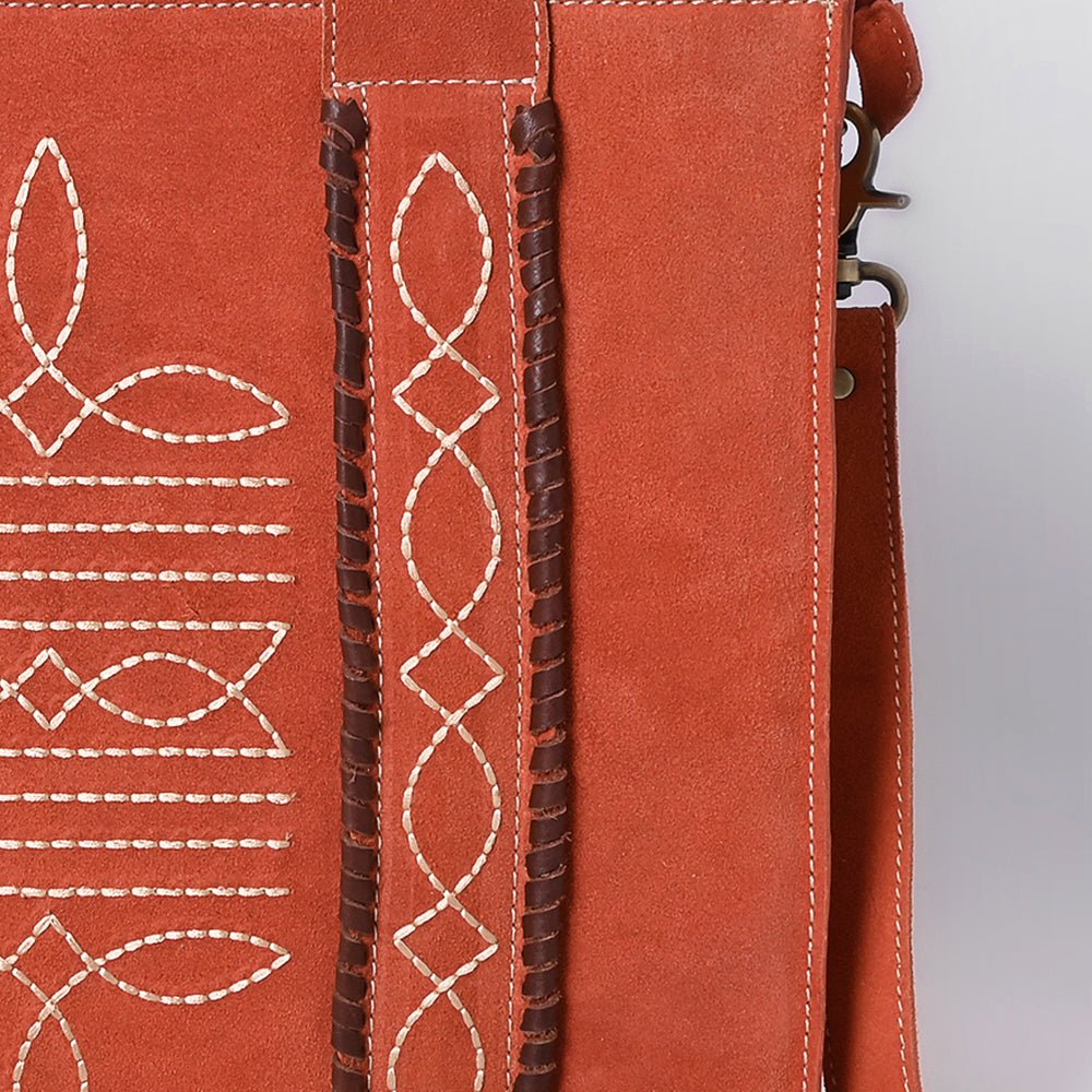 American Darling Tote Genuine Suede Leather