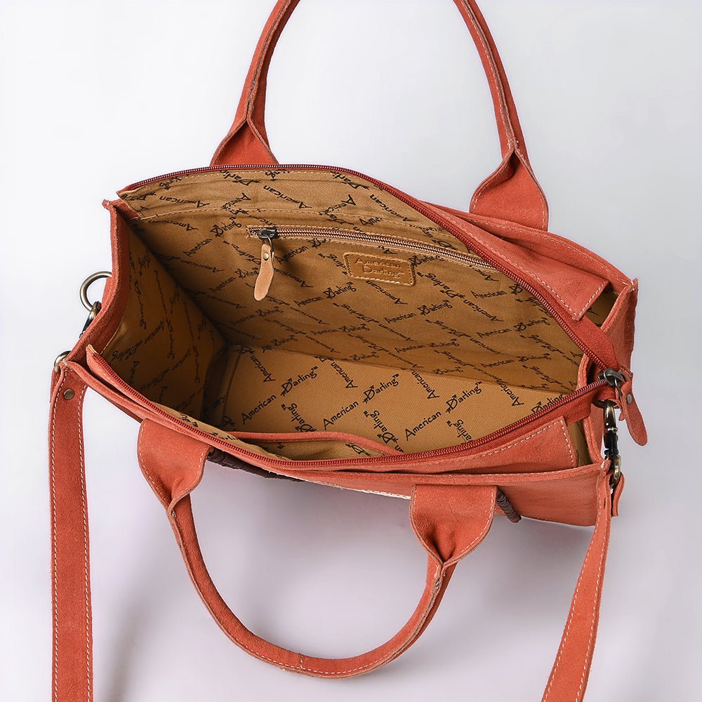American Darling Tote Genuine Suede Leather