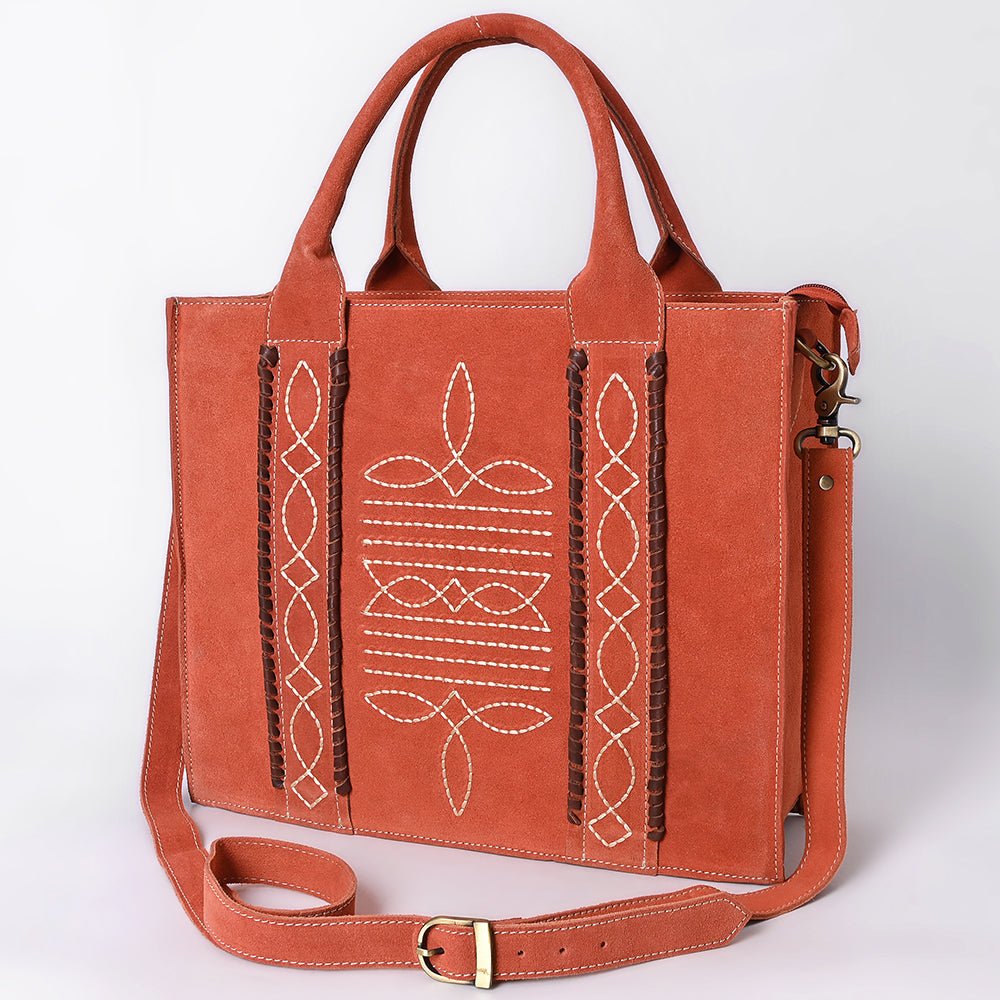 American Darling Tote Genuine Suede Leather