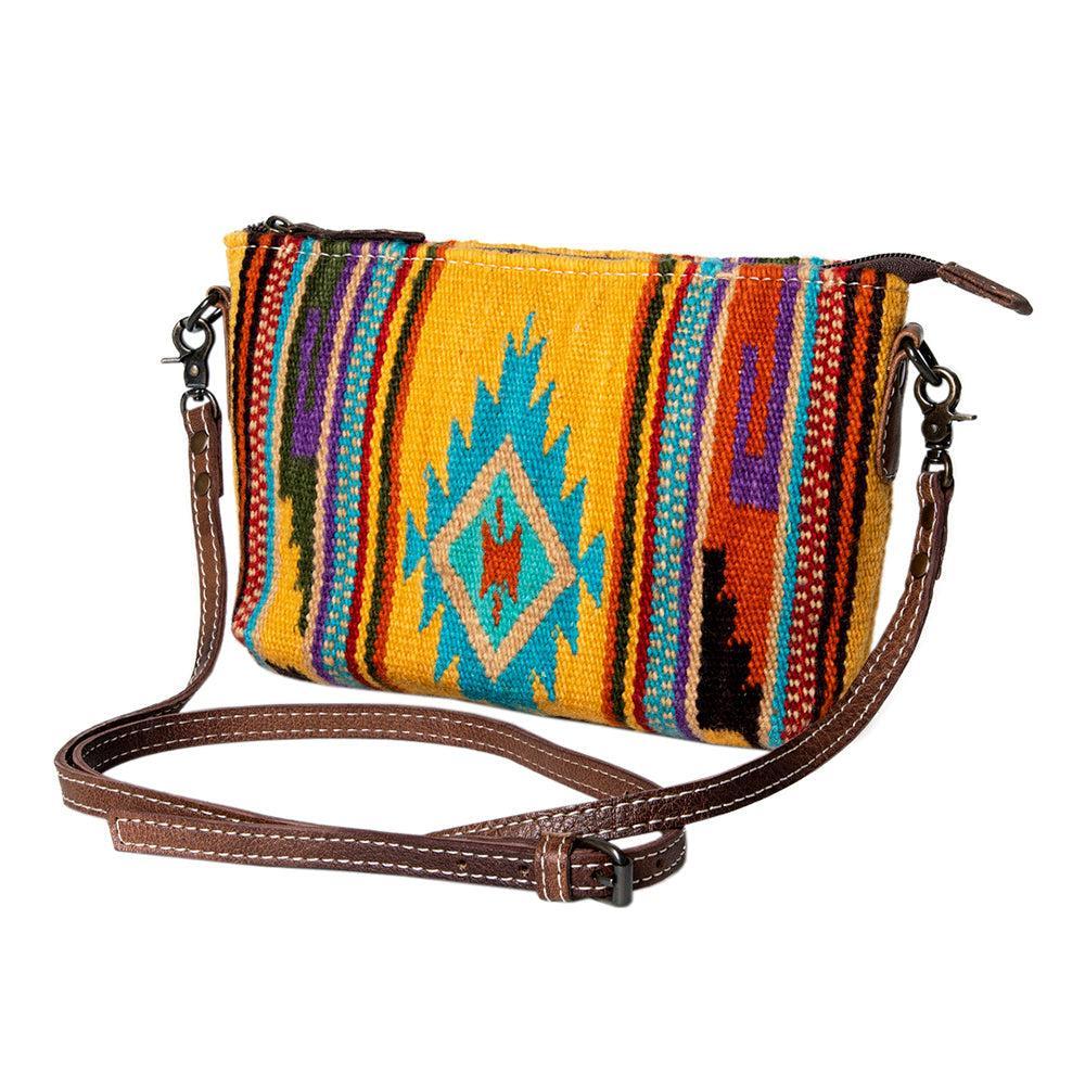 American Darling Crossbody Saddle Blanket Genuine Leather