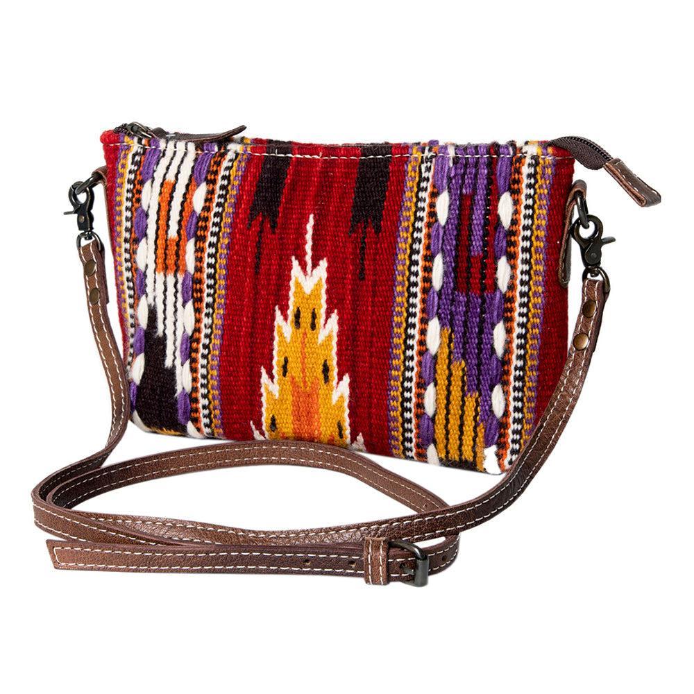 American Darling Crossbody Saddle Blanket Genuine Leather