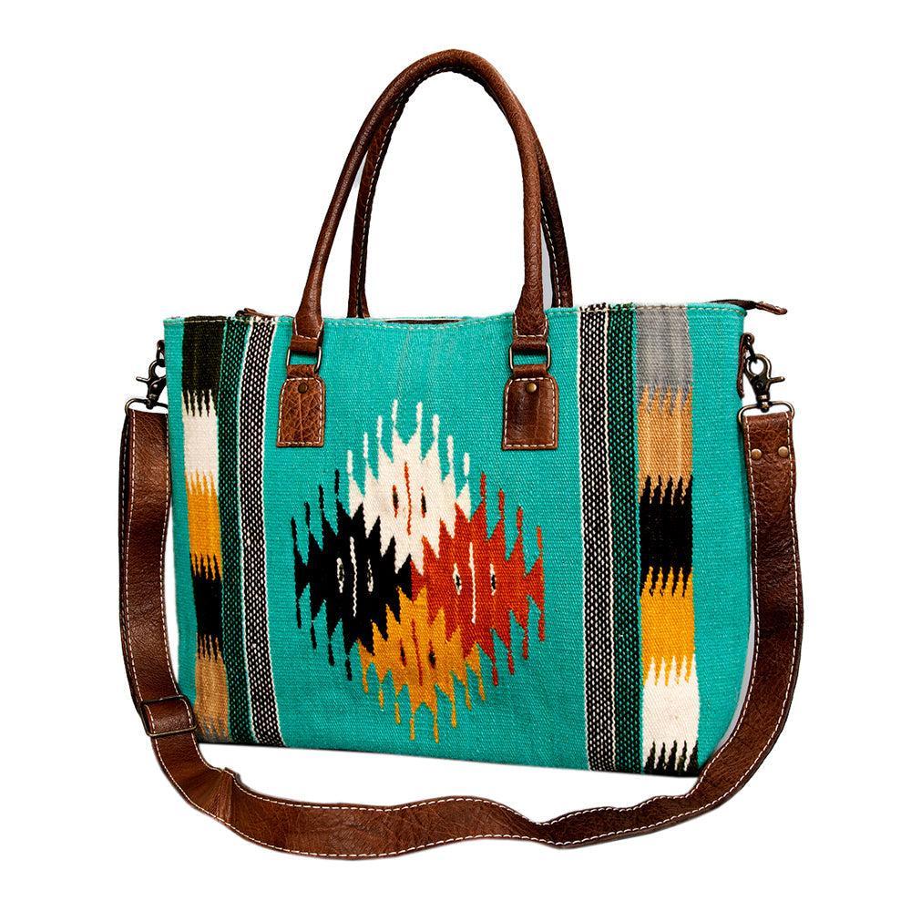 American Darling Tote Saddle Blanket Genuine Leather