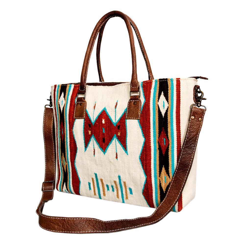 American Darling Tote Saddle Blanket Genuine Leather