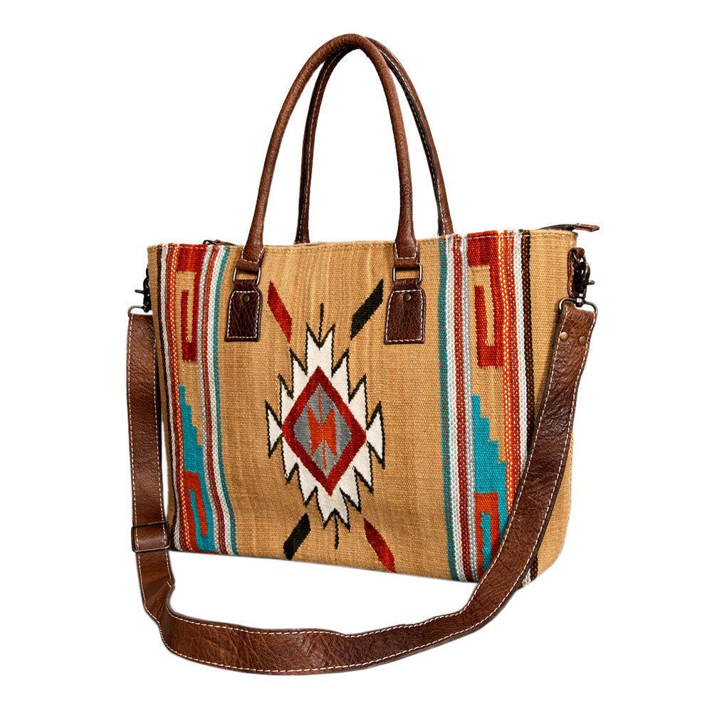 American Darling Tote Saddle Blanket Genuine Leather