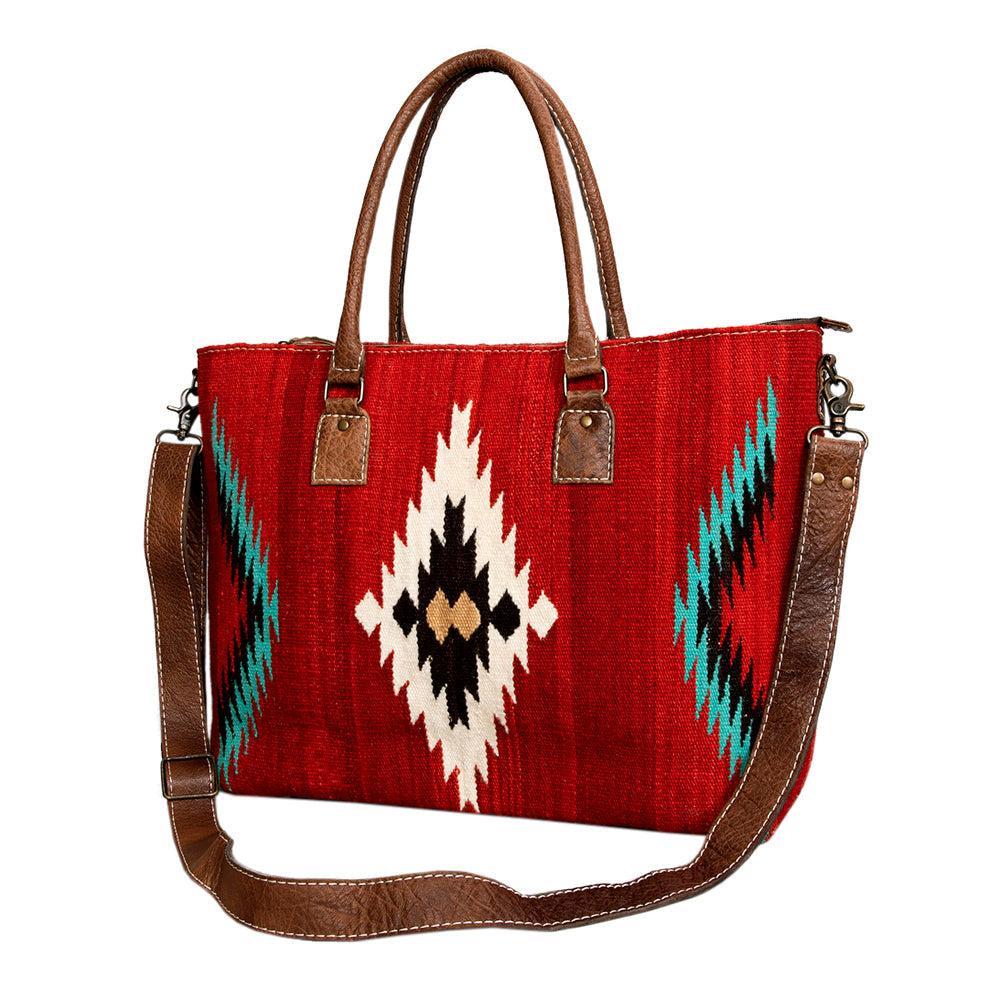 American Darling Tote Saddle Blanket Genuine Leather