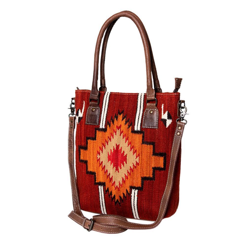 American Darling Tote Saddle Blanket Genuine Leather