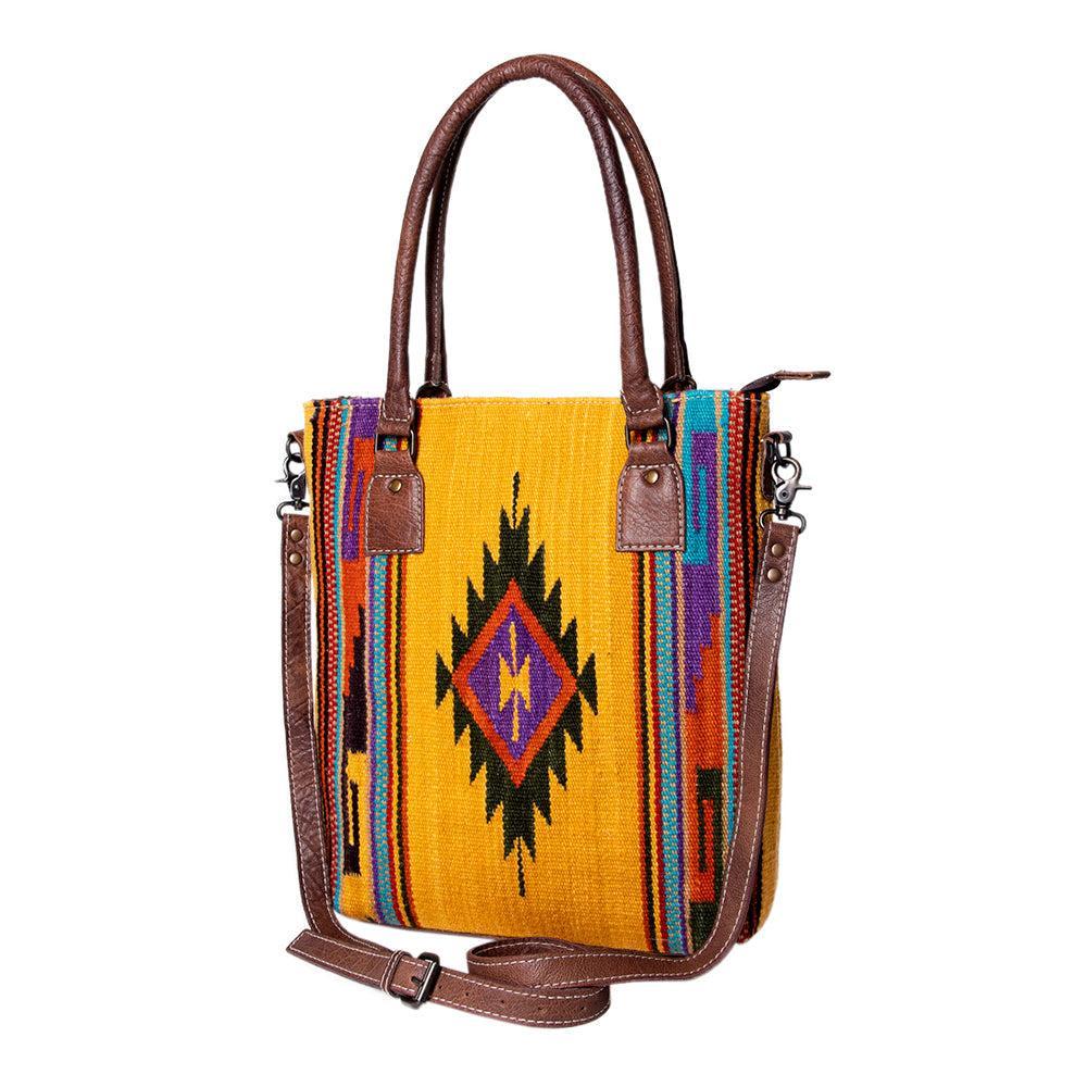 American Darling Tote Saddle Blanket Genuine Leather