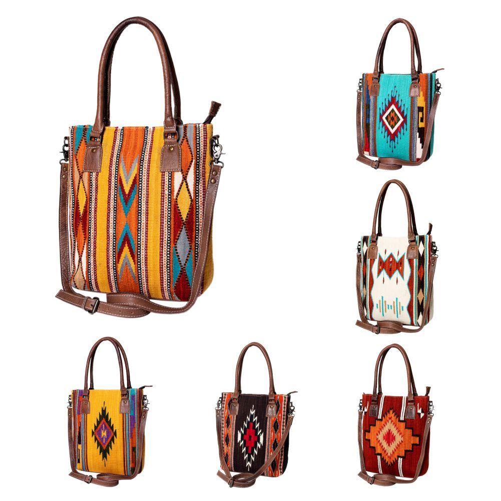 American Darling Tote Saddle Blanket Genuine Leather